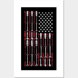 Mechanical Engineer July Fourth - Mechanic America independence Day US Flag Gifts For July 4th & All Time Posters and Art